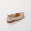 Skórzane baleriny z elastycznymi wstawkami