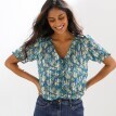 Voálová blúzka s potlačou