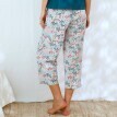 7/8 pyžamové kalhoty s potiskem Ikat vzoru