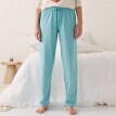 Jednokolorowe spodnie piżamowe ze ściągaczem