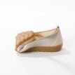 Skórzane baleriny z elastycznymi wstawkami