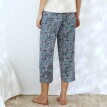 7/8 pyžamové kalhoty s potiskem Ikat vzoru