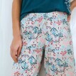 7/8 pyžamové kalhoty s potiskem Ikat vzoru