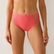 Sada 4 kalhotek maxi Tropea ze strečového žerzeje s krajkou, jednobarevné + s puntíkatým potiskem