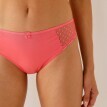 Sada 4 kalhotek midi Tropea ze strečového žerzeje s krajkou jednobarevné + s puntíkatý potisk