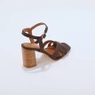 Sandały na obcasie ze skóry