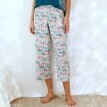7/8 pyžamové kalhoty s potiskem Ikat vzoru