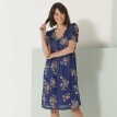Krátke šaty s potlačou kvetín