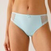 Sada 4 kalhotek midi Tropea ze strečového žerzeje s krajkou, jednobarevné + s potiskem