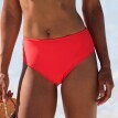 Plavkové jednobarevné kalhotky s vysokým pasem Solaro