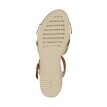 Sandály na klínovém podpatku Ischia Corda, béžová