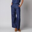 Široké denimové nohavice