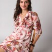 Коротка сукня з рюшами та принтом
