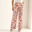 Široké vzdušné kalhoty s potiskem indických květů