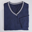2 trička s výstřihem do V