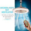 Stropný ventilátor so svetlom