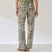 Широкі штани з принтом та еластичним поясом