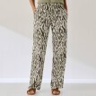 Широкі штани з принтом та еластичним поясом