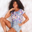 Tricou cu imprimeu tropical