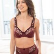 Бюстгальтер з вишивкою, з кісточками
