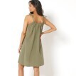 Mušelínové krátké šaty s ramínky na zavázání