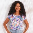 Tricou cu imprimeu tropical
