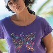 T-shirt z nadrukiem motyla
