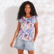 Tricou cu imprimeu tropical