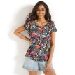 Koszulka z nadrukiem tropikalnym