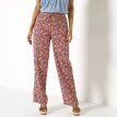 Szerokie spodnie z gumką w pasie i nadrukiem
