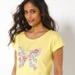 Футболка з принтом метелика посередині