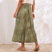 Fustă lungă cu volane din muselină