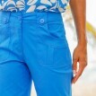 Pantaloni drepți elastici 7/8