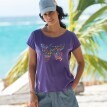 T-shirt z nadrukiem motyla