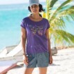 T-shirt z nadrukiem motyla