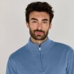 Pulóver z vlny merino so stojačikom na zips