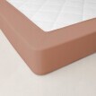 Jednobarevné perkálové napínací prostěradlo, hloubka rohů 40 cm