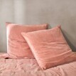 Narzuta dwustronna, welur 100g/m2 i bawełna prana 57 nici/cm2