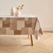 Voskovaný ubrus s patchwork vzorem