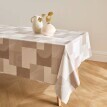 Voskovaný ubrus s patchwork vzorem