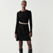 Žebrované úpletové krátké šaty
