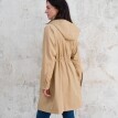 Parka ușoară, impermeabilă, cu glugă detașabilă și fermoar