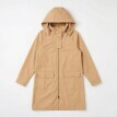 Parka ușoară, impermeabilă, cu glugă detașabilă și fermoar