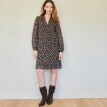 Rozšířené šaty s potiskem leopardího vzoru