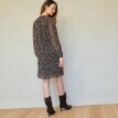 Rozšířené šaty s potiskem leopardího vzoru