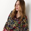Košile na knoflíčky s potiskem květin, recyklovaný polyester