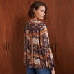 Halenka s dlouhými rukávy a patchwork potiskem