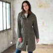Parka ușoară, impermeabilă, cu glugă detașabilă și fermoar