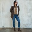 Parka s kapucí a sherpa
podšívkou