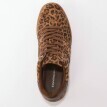 Kožené tenisky s leopardím vzorom a kontrastnými prúžkami